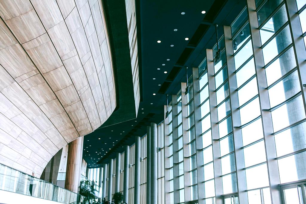 Commercial storefront window cleaning